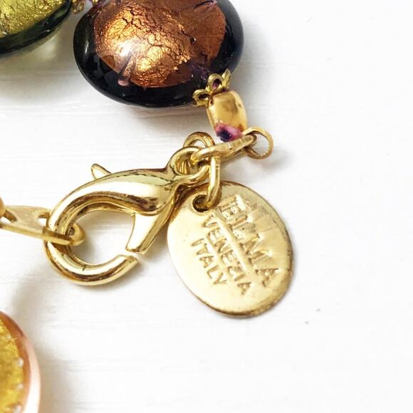 Elma Venezia Italy Art Glass Necklace - Picture 6 of 8